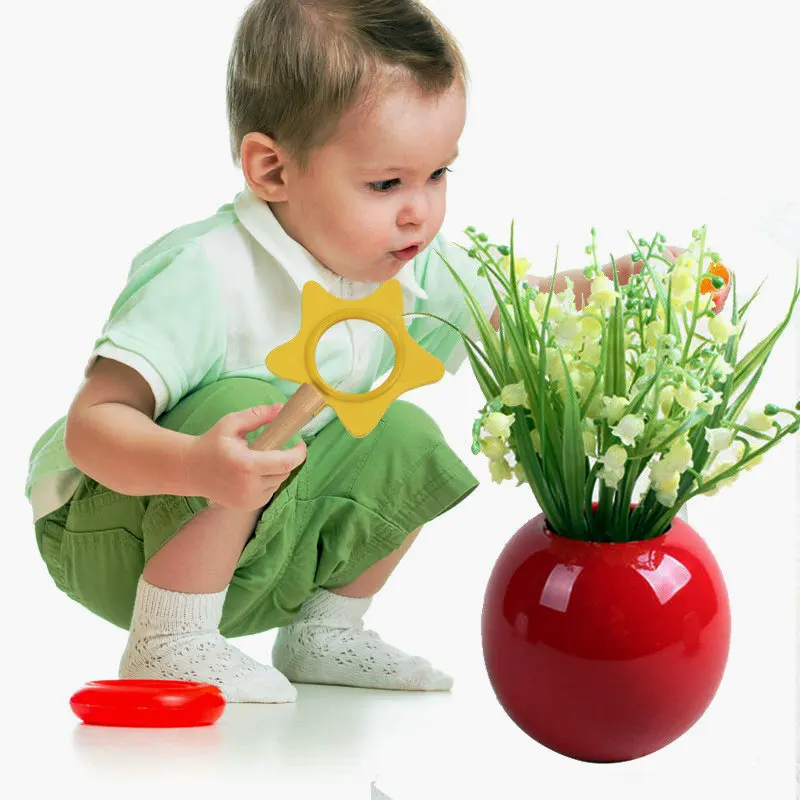 Free shipping Kids wooden Magnifier Toy, Baby Learning & Education Toy Magnifier, Classic children wood toys Free shipping Kids wooden Magnifier Toy, Baby Learning & Education Toy Magnifier, Classic children wood toys
