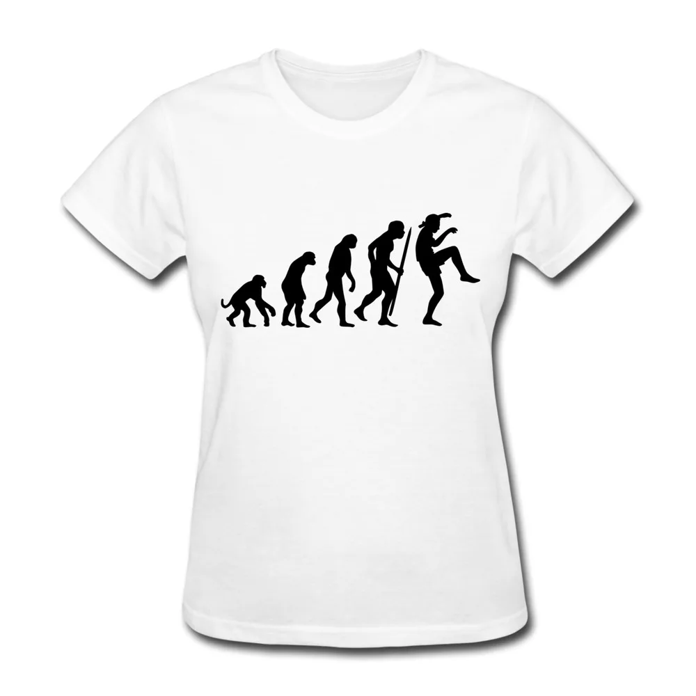 Slim Fit T Shirt Women Evolution of Karate Kid Crane technique Printed Love Quote Women s T