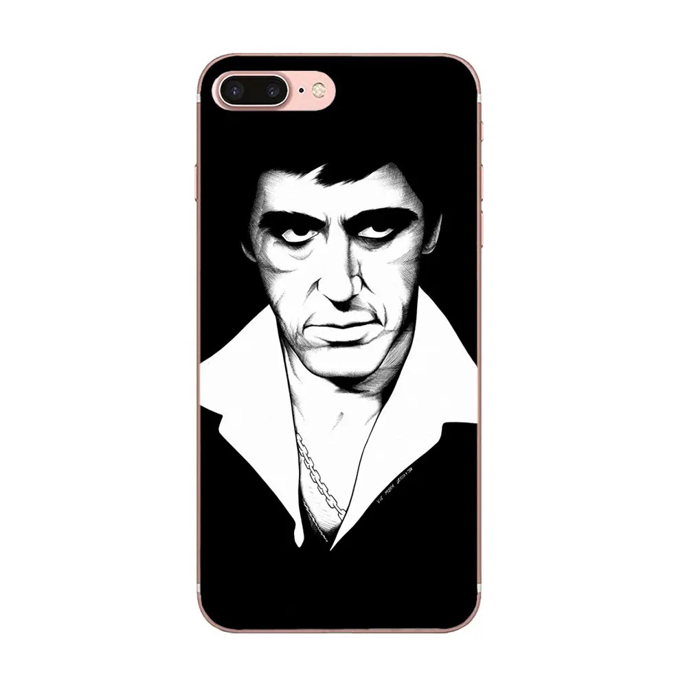 Scarface Al Pacino заготовка доллар США для Xiaomi Mi3 Mi4 Mi4C Mi4i Mi5 Mi 5S 5X6 6X A1 Max Mix 2 Note 3 4 Мягкий