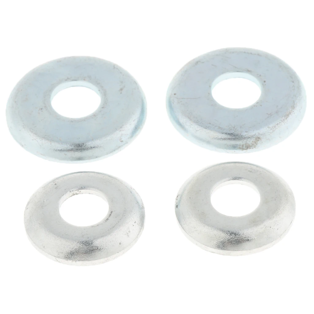 MagiDeal 2 Pair Aluminum Skateboard Truck Cup Replacement Kit Upper/Lower Bushing Washers Skateboard Pivot Cups 