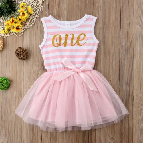 

Newborn Toddler Baby Girls Birthday Dress Sundress Clothes Dress