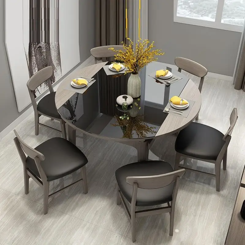 Da Pranzo A Manger Moderne Set Pliante Meja Makan Piknik Masa Sandalye Wooden Round Tablo Bureau Mesa De Jantar Dining Table