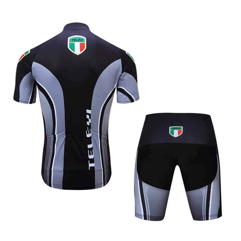 Teleyi короткий рукав Велоспорт Джерси летняя велосипедная одежда горный велосипед спортивная одежда Ropa Ciclismo быстросохнущая велосипедная одежда
