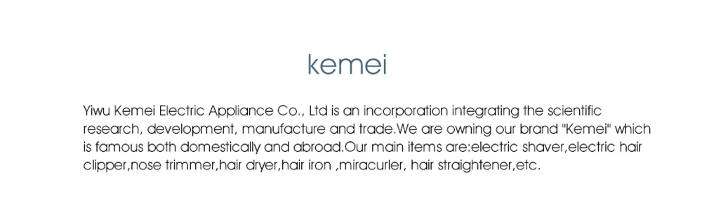 Kemei-2516 для мужчин триммер для волос перезаряжаемая электробритва бритва борода Беспроводная Машинка для стрижки волос триммер для стрижки