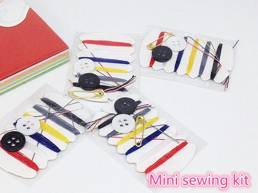 

Wholesale Cheap 200sets/lot Portable Travel Sewing Kits Needle Threads Buttons Home Tools