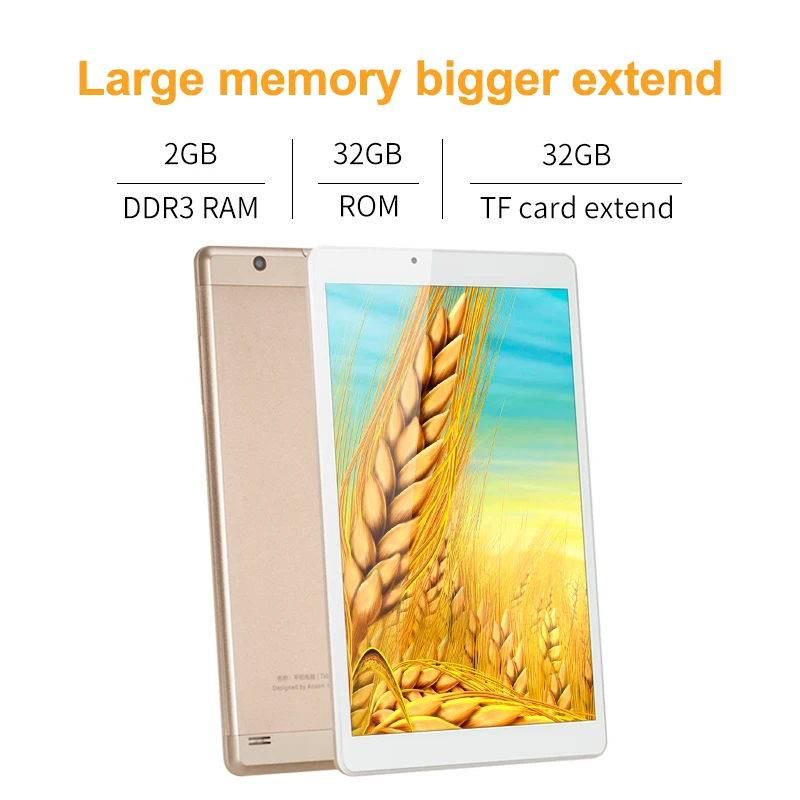 New GOLD 10.1 inch Original Design Android 7.0 Quad Core IPS Tablet WiFi 2G+32G 7 8 9 10 android tablet pc 2GB 32GB