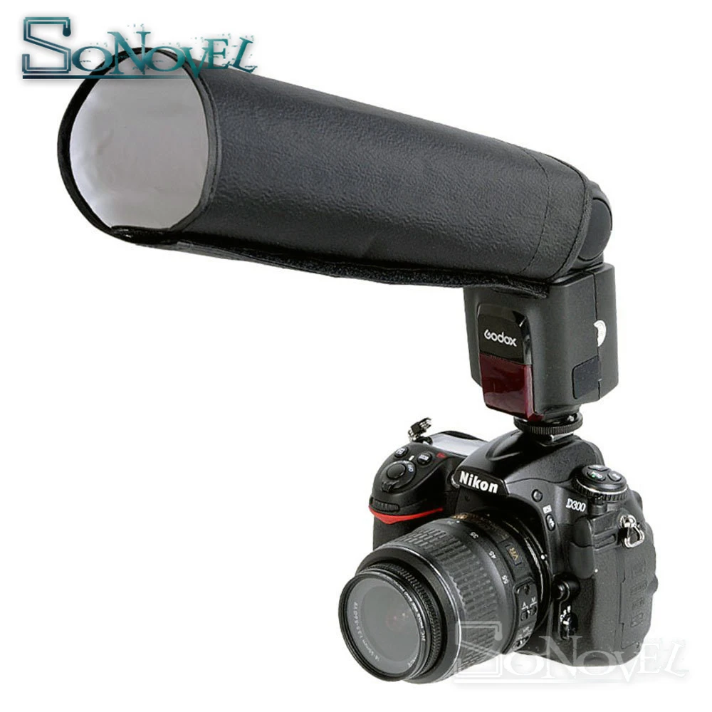 Складной отражатель вспышки Snoot/20 цветов гелевый фильтр вспышка софтбокс рассеиватель сотовая сетка/B кронштейн крепление для Canon Nikon