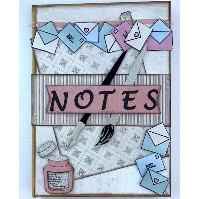 

Naifumodo Pen Element Metal Cutting Dies New 2019 for Craft Dies Scrapbooking Album Embossing Card Making Paper Die Cut Decor