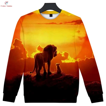 

2019 New The Lion King Simba 3D Print Women and men Casual warm Clothes 2019 Tops Hot Sale Slim Cool Spring k-pops Sweatshirts