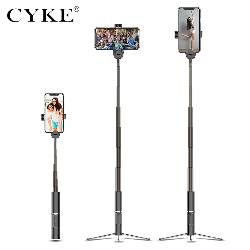 

CYKE Bluetooth Selfie Stick Portable Handheld Smart Phone Camera Tripod with Wireless Remote For Huawei iPhone Samsung Android