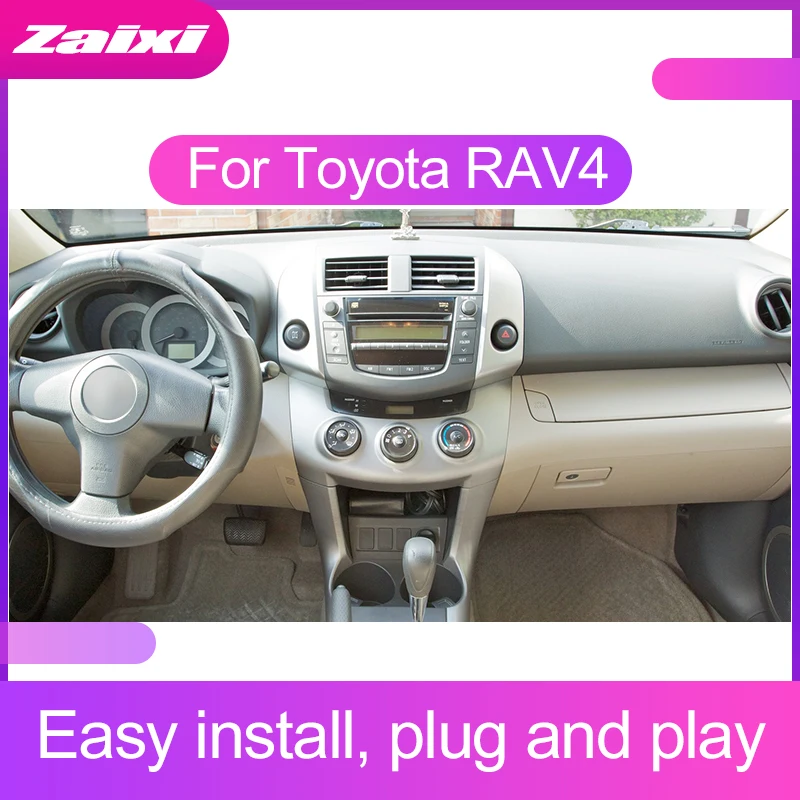 Sale ZaiXi Touch screen Android car Audio for Toyota RAV4 RAV 4 2006~2012 support GPS navi Ipod BT radio mic Media Navigation system 5