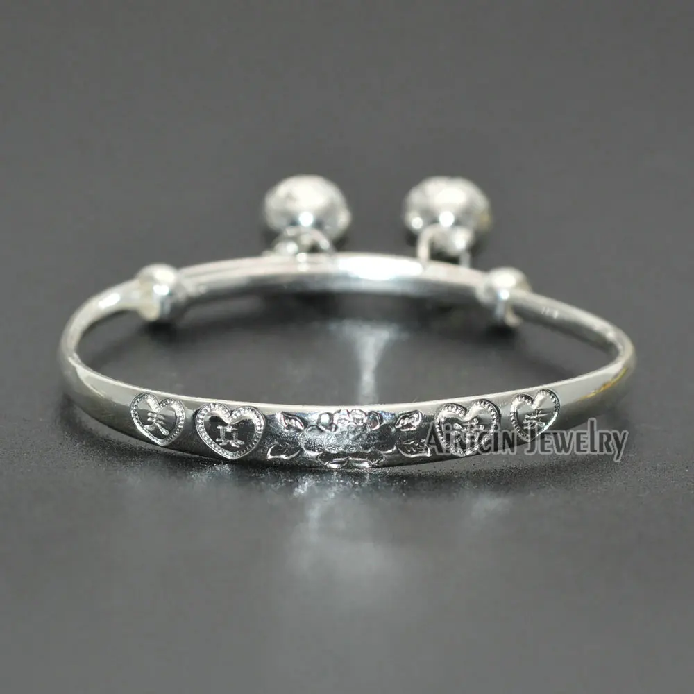 New born baby silver bangles Clearance
