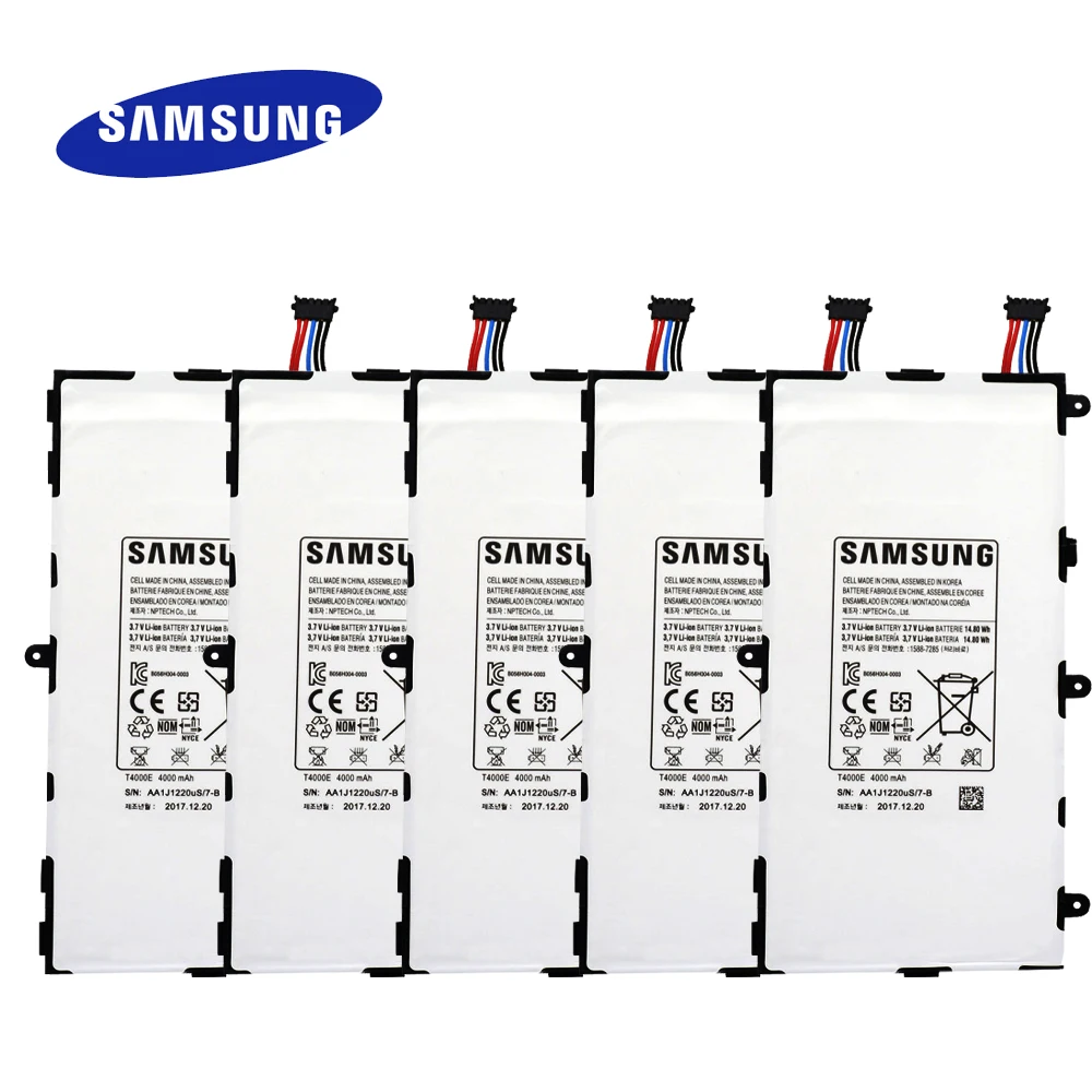 5 шт. samsung Tablet Батарея T4000E для samsung Galaxy Tab 3 7,0 ''SM-T210 T211 T215 T217 T2105+ отслеживания