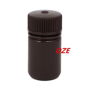 

1PCS 15ml Plastic Wide Mouth Chemical Laboratory Reagent Bottle Sample Bottle Brown