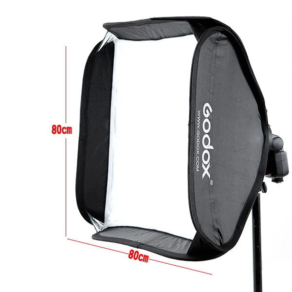 Godox 80x80 см сумка комплект софтбокс для камеры студийная вспышка подходит Bowens Elinchrom