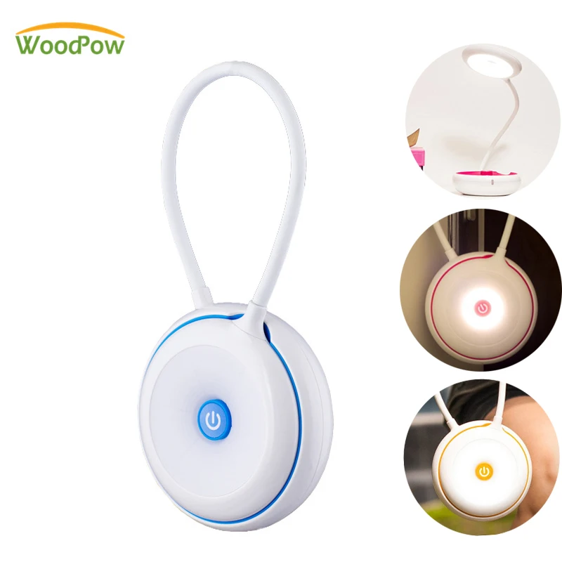 

Simple Rechargeable USB LED Table Lamp 3 Brightness Mode Use to be Desk Lamp Night Light Flashlight Bed Reading LED Book Light