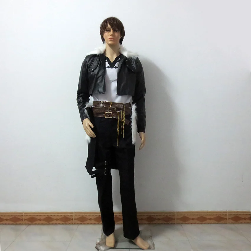 

Final Fantasy VIII Squall Leonhart Christmas Party Halloween Uniform Outfit Cosplay Costume Customize Any Size