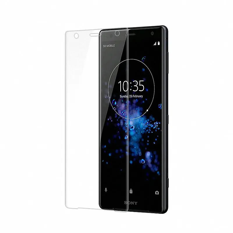 Изогнутое закаленное стекло с полным покрытием для Sony Xperia XZ3 Защитная пленка