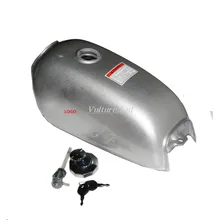 Chrome Universal Gal Capacidad 8L Tanque De Combustible Tanque De Gas Para Retro Cafe Racer Jialing70 Dominador