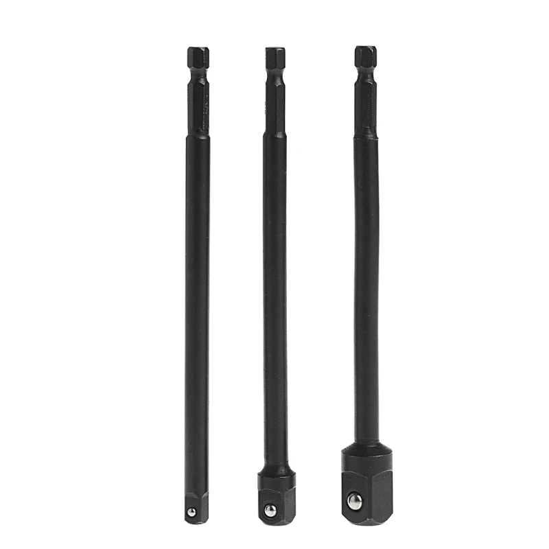 Socket Adapter Set Hex Shank to 1/4",3/8",1/2" Impact Drill BIts Driver Tool Hot Socket Adapter Set Hex Shank to 1/4",3/8",1/2" Impact Drill BIts Driver Tool Hot