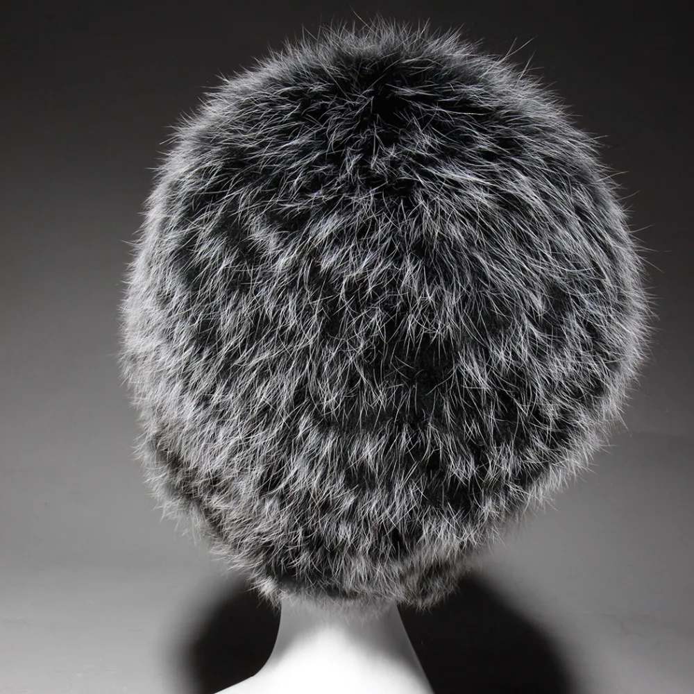 Fur Story 15663 зимняя женская шапка из натурального Лисьего меха натуральный цвет натуральный мех Женская шапка новое поступление