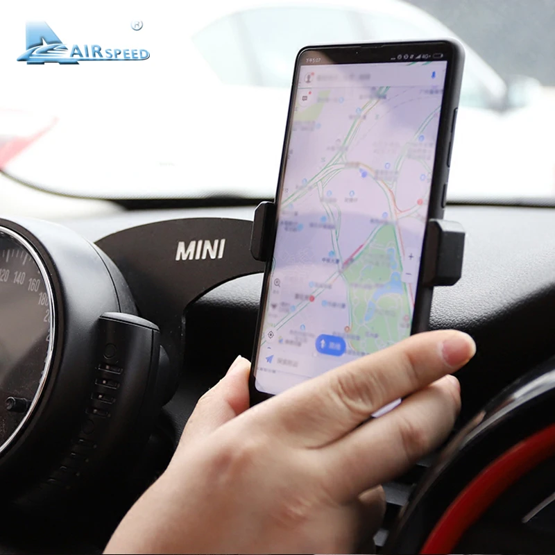 Airspeed мини Кронштейн Автомобильный держатель для мобильного телефона рулевое колесо заднее крепление для телефона для MINI Cooper F54 F55 F56 Clubman аксессуары