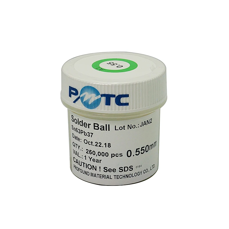 cheap price 0.55mm 250K PMTC Leaded bga Solder Ball For BGA Soldering