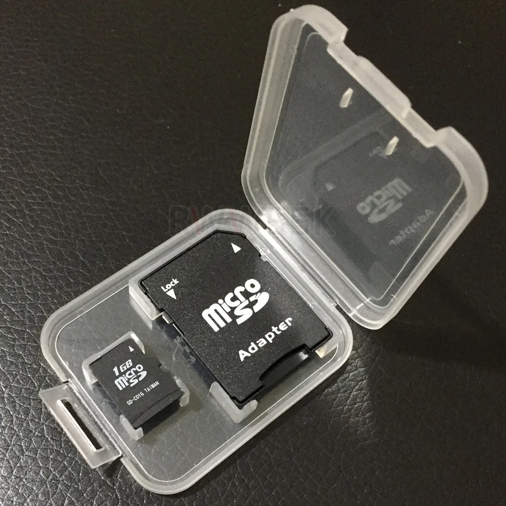 10 шт./лот достаточная толщина TF SD Micro SDHC SDXC карта коробка чехол футляр для карты TF карта памяти прозрачный белый AAAAA+ пластиковый чехол