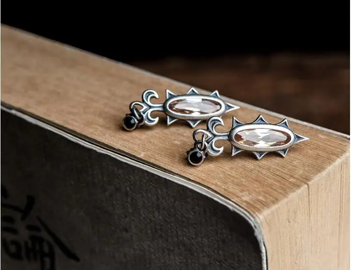 Серьги подвески из серебра 925 пробы в виде заката|dangle drop earings|dangle earringsdrop dangle earrings |