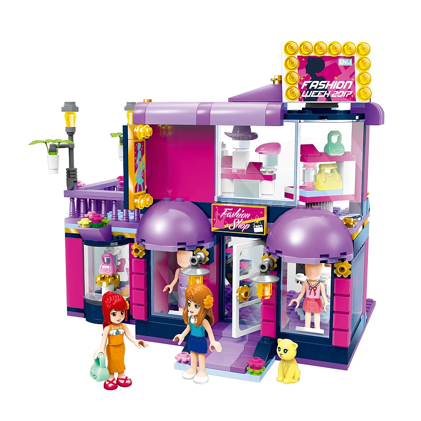 

Building Block Girls Friends Cherry Enlicity Boutique Shop 2 Figures 456pcs Educational Bricks Toys