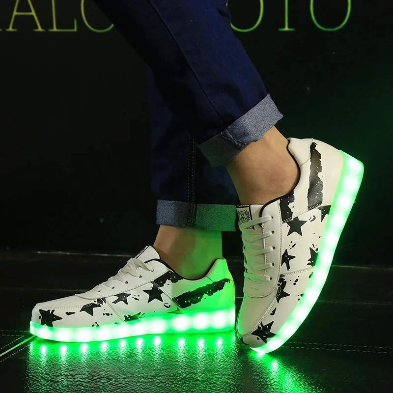 Genre Vies paling KRIATIV 7 Kleuren Maat 35 44 Mannen en Vrouwen LED Verlichte Schoenen Kids  Light Up Schoenen Lichtgevende Sneakers voor Jongen Meisje Led  Slippers|sneakers for boys|shoes kids lightled light shoes kids - AliExpress