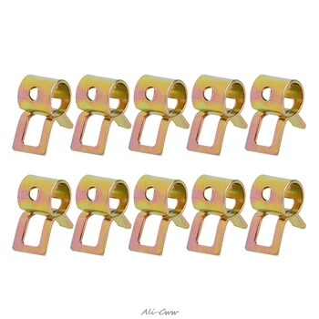 

10Pcs 5-22mm Spring Clip Fuel Line Hose Water Pipe Air Tube Clamps Fastener