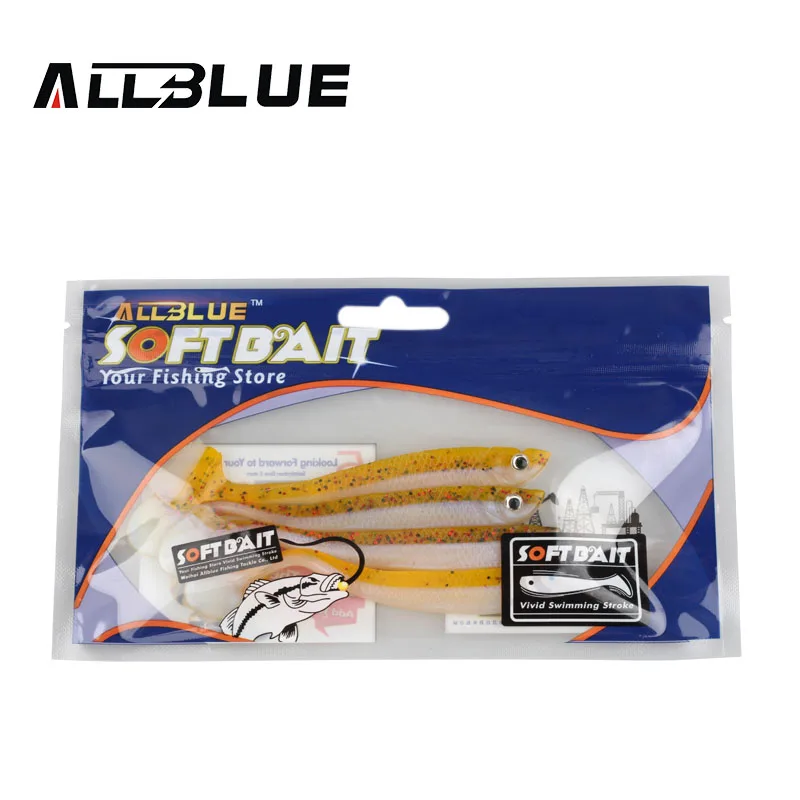 ALLBLUE 4 шт./лот 6 г/11 см Мягкая приманка ручной работы рыболовная Shad ручная