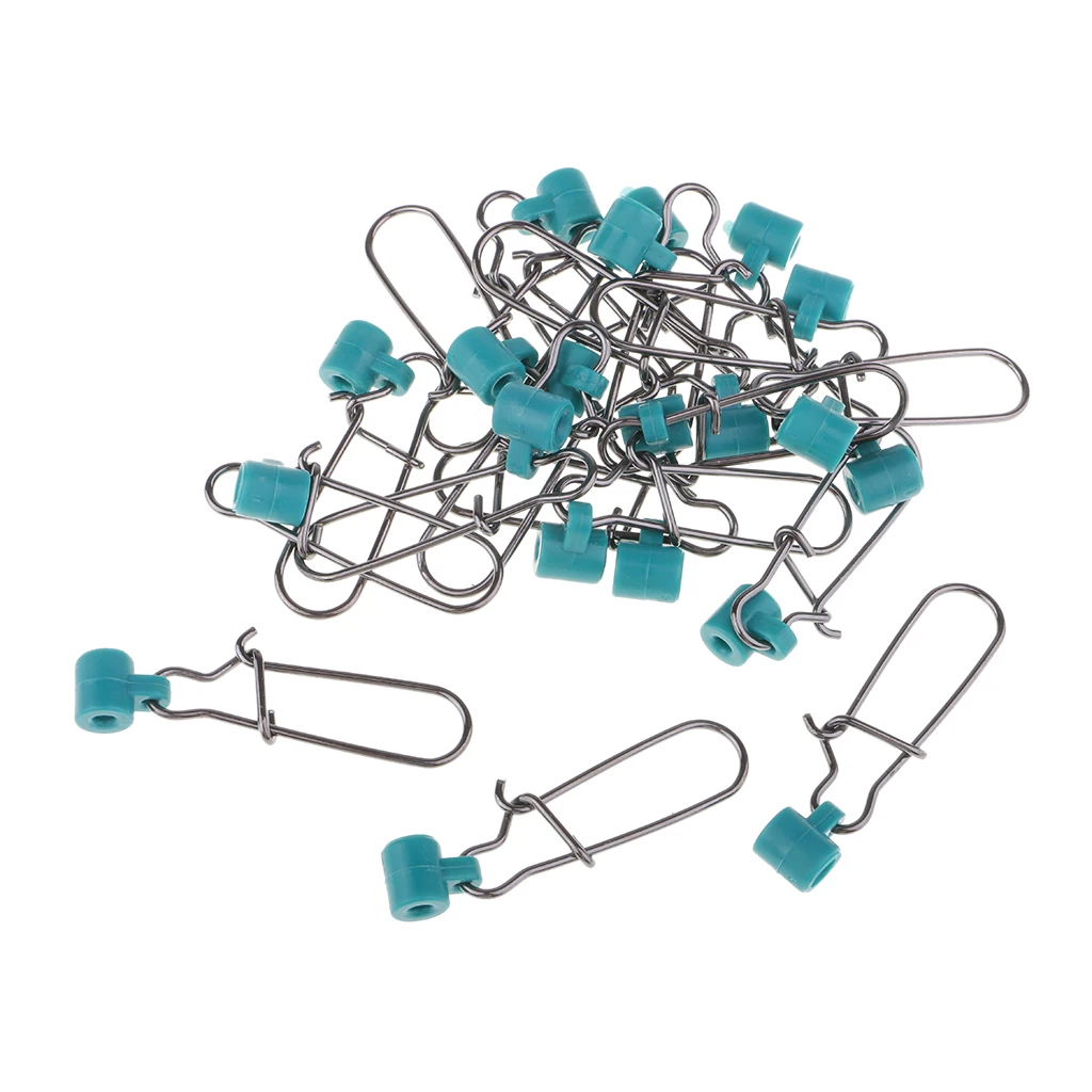 40pcs High-strength Fishing Line Sinker Slider Slides Hook Snap for Fish Finder
