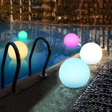 Thrisdar светильник с шариком для бассейна с пультом дистанционного управления RGB погружной светильник подводный светильник IP68 для ванной комнаты подводный пруд бассейн спа светильник