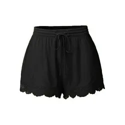 Summer Casual Shorts Women Lace Up 2019 Fashion Solid Black Gothic Hollow Lace Female Plus Size Loose Travel Beach Sexy Shorts Summer Casual Shorts Women Lace Up 2019 Fashion Solid Black Gothic Hollow Lace Female Plus Size Loose Travel Beach Sexy Shorts