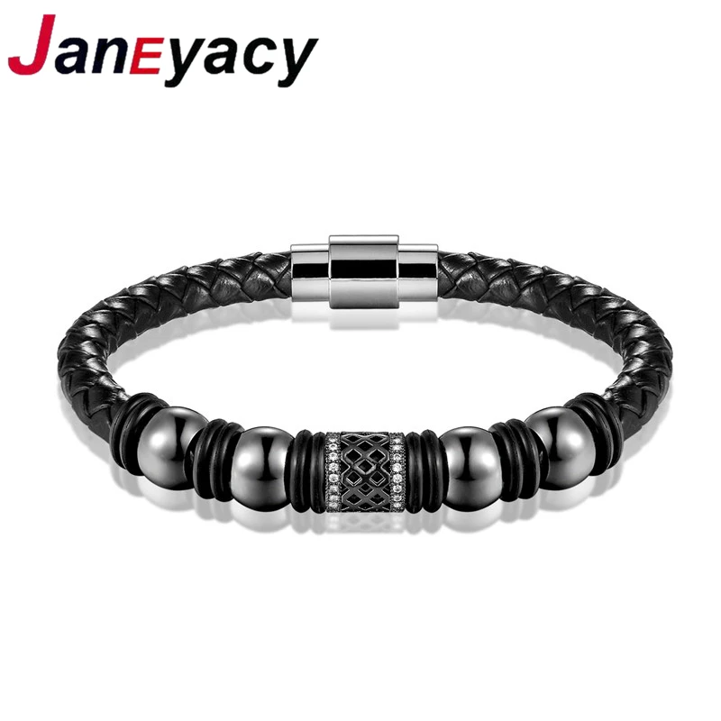 

2018 HOT High Quality Men's Bracelet Ladies Casual Punk Leather Bracelet Men's Fashion Style Ladies Bracelet Bracelet Charm