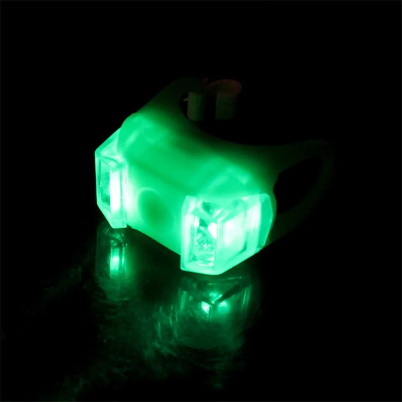 Clearance C3 6 Colors New Silicone Bicycle Safety Lighting LED Light Lamp Stretched Flashlight Bike BU Bike Accessories Retail&Wholesale 3