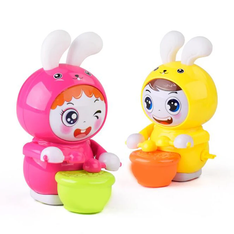 1 Pc Vintage Electric Light up Soft Ears Drumming Rabbit Chains