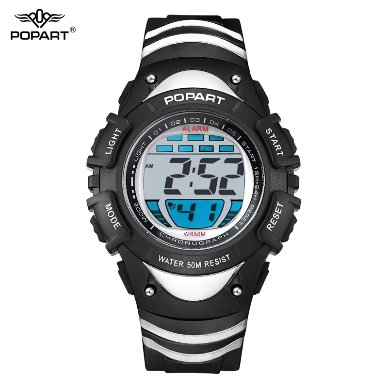 

POPART Men Electronic LED Digital Watch Outdoor Sports Watches Waterproof Student Wristwatches Women Relojes Relogio Masculino