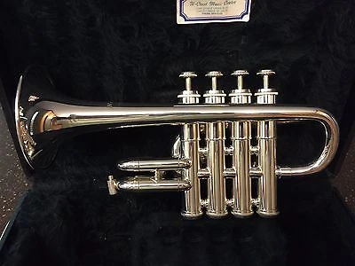 Getzenピッコロトランペットeterna 自然のままの状態 シルバープレートbb Aでケース Trumpet Bell Plate Stressplate Stem Aliexpress