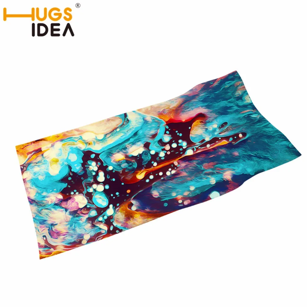 

HUGSIDEA Wash The Face Bathroom Towel High Quality Cotton Colorful Printing Hair Towel Kitchen Cloth Custom Towel 35*75cm