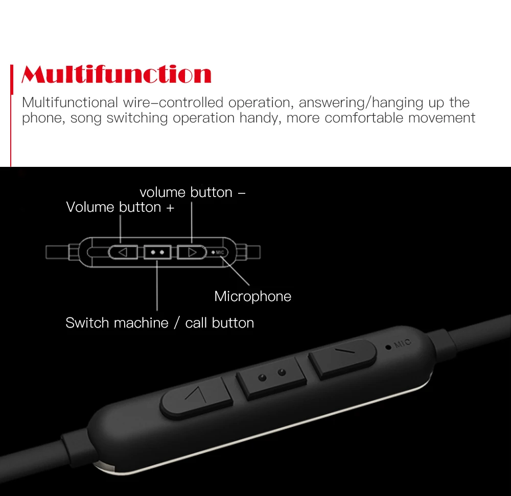 Remax S2 Wireless Magnetic Sports Earphone Bluetooth 4.2 Stereo Sound Headphone (9)