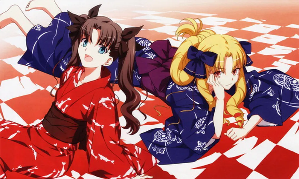 Подарочное однослойное детское одеяло 95x55 см с персонажами аниме Fate Stay Night