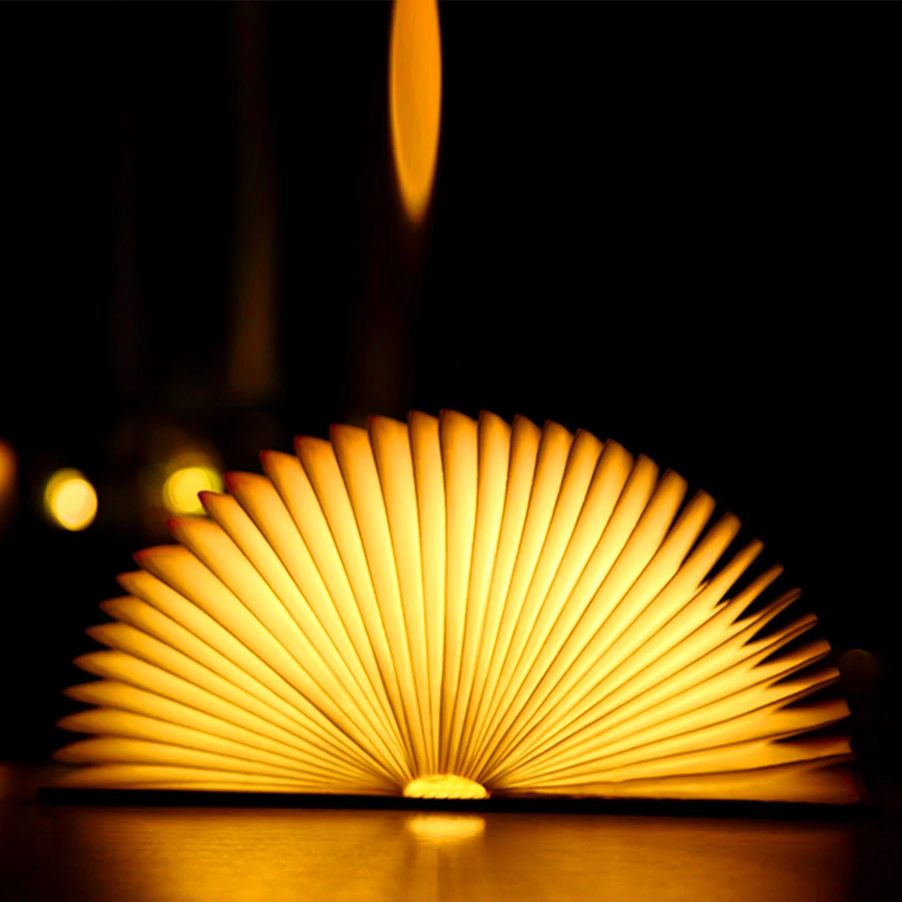 

Portable USB Rechargeable LED Magnetic Foldable Wooden Book Lamp Night Light Desk Lamp Hot Sale for Home Decor Drop Shippping