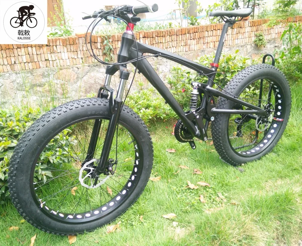 Discount Kalosse Beach bikes  26*4.0  tires   bicycle Soft-tail  frame   24/27/30 speed   tyre dirt bike, 26 inch Snow bikes 1