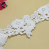 Dentelle blanche en coton brodée 5cm, ruban, guipure, dentelle africaine bordure de tissu, tricot, bricolage-même, accessoires de vêtements #3266 ► Photo 3/5