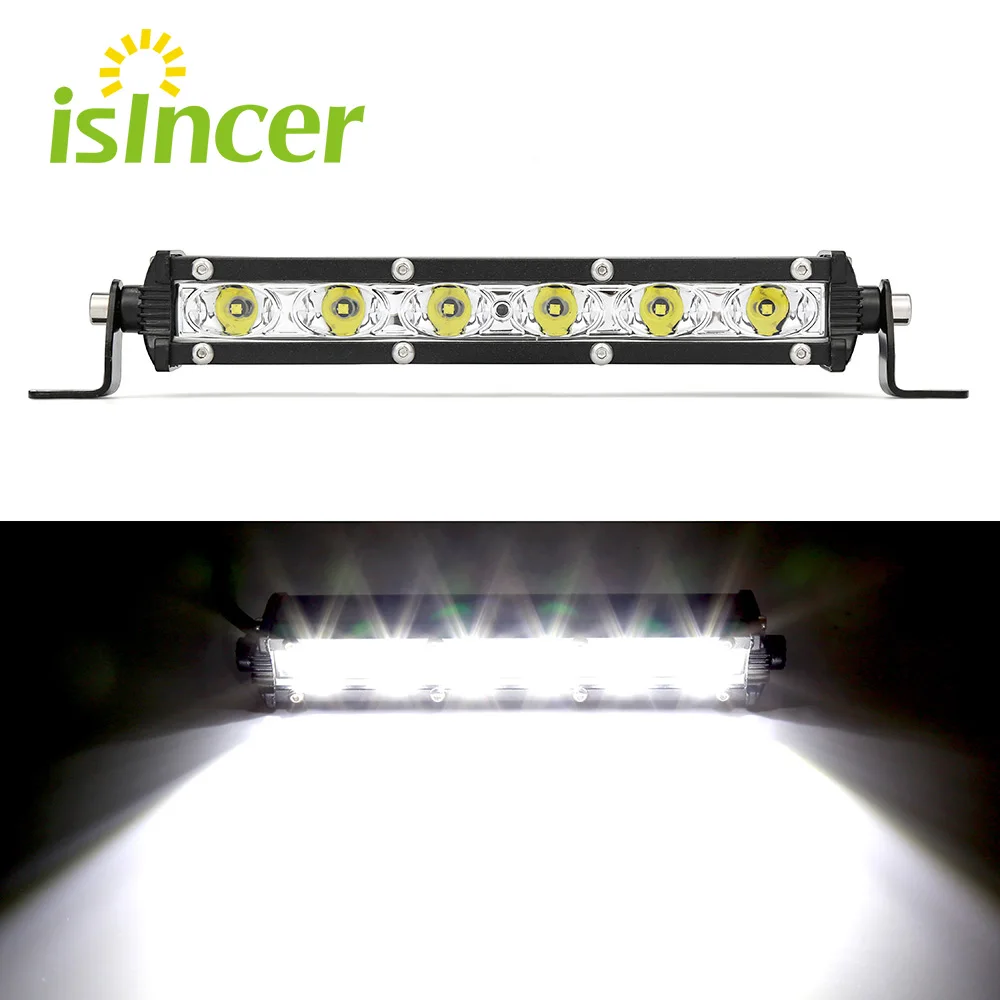 led bar 18 Вт светодиодный свет работы Бар Offroad лампы 12 В трактор Off Road 4X4 offroad пятно