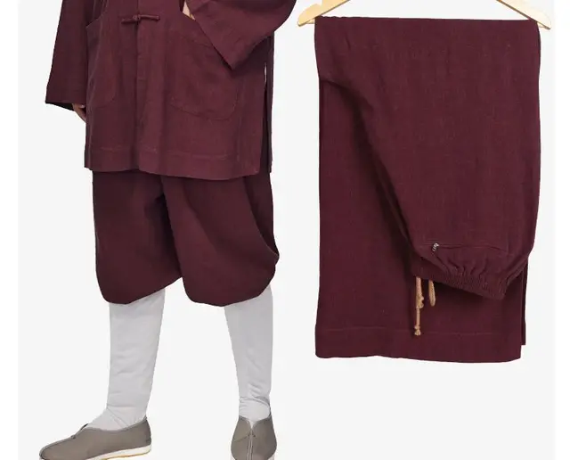 Summer&Spring&Autumn 6color cotton&linen lay meditation nun pants