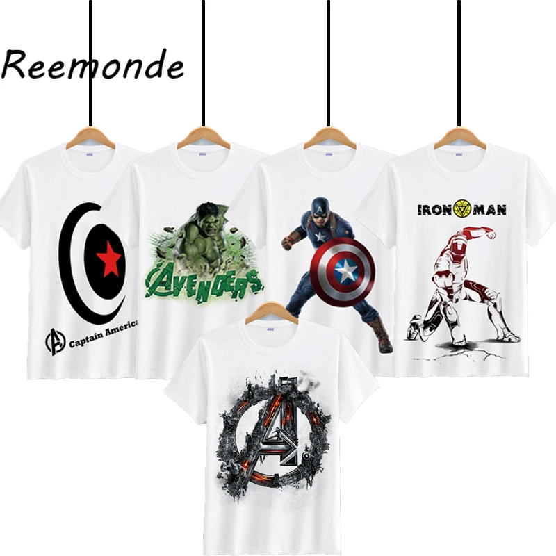 

Avengers Endgame Captain America Iron Man T Shirts Tshirts Men Summer Streetwear Superman Tony Stark Shirts Mens Tshirts Clothes